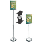 Azar Displays 11" x 8.5" Acrylic Sign Holder with Stand, Clear (300840)-Pedestal sign holder with acrylic frame is a perfect way to display any sign or graphics
