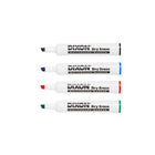 Dixon Dry Erase Markers - Wedge Tip - Assorted - 4 Pack-Assorted colours