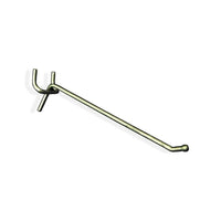 Azar Displays 6" x 0.148" All Wire Galvanized Metal Hooks, 50 Pack-Galvanized metal