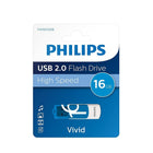 Philips Vivid 16 GB USB 2.0 Flash Drive - Blue-USB 2.0