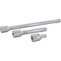 Gray Tools 1/2" Drive Chrome Wobble Extension, 10" Long-Drive Size: 1/2"