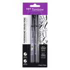 Tombow Fudenosuke Calligraphy  Brush Pen Hard & Soft 2/Pack-Contains both the soft and hard tip Fudenosuke Brush Pens
