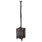 Winsome Memphis Coat Tree and Umbrella Rack, Cappuccino-Perfect for your front entry way to greet your coats, umbrellas or hats.  Comes with four double hooks and storage rack.  Double metal hooks made of zinc alloy with satin nickel finish.