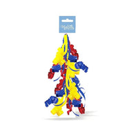 Millbrook Studios Swirly Bows, Red, Blue, Yellow, 12 Pack (76005)-Red, Blue, Yellow