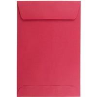 JAM Paper 6 x 9 Open End Catalogue Coloured Envelopes, Red Recycled, 250 Pack-Red