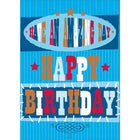 Rosedale 5" x 7" Masculine Birthday Greeting Cards And Envelopes, 12 Pack (15780)-Printed on premium uncoated card stock