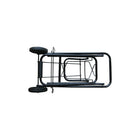 Futech HC002 Folding Hand Cart - 39" x 13-1/2" x 17" - Black-Full height: 39"
