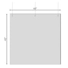 Mark Maker Acrylic Hanging Sneeze Guard - 48" W x 48" H-Includes holes on top for hanging.