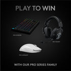 Logitech G PRO X Superlight Wireless Gaming Mouse, Ultra-Lightweight, Hero 25K Sensor, 5 Programmable Buttons - White-Wireless connection