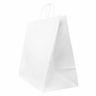 Jam Paper Gift Bags with Rope Handles - XX-Large Horizontal - 16" x 16" x 9" - White Kraft - 24 Pack-Color: White Kraft