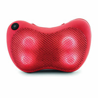 Mahli Shiatsu Massage Pillow with Heating - Red-Shiatsu & heating pillow massager