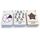 Junior Learning Fraction Flash Cards for grades 2-6 (JRL212)-1 Pack of 162 Cards