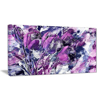 Designart Shades of Purple Flowers Canvas Art Print, (PT3431-32-16)-Print