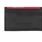 Champs Black Label Leather RFID Center Passcase Wallet, Black-Double bill compartment
