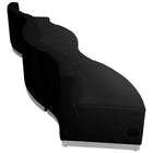 Flash Furniture HERCULES Alon Series Black LeatherSoft Reception Configuration - 4 Piece-Modular components make reconfiguring easy with endless possibilities
