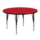 Flash Furniture 48" Round HP Laminate Activity Table, Red-Popular Round Activity Table