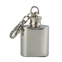 Elegance Flask on Key Ring, 1 oz, Stainless Steel (73104)-Flask