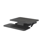 ShoppingAll 25"W Height Adjustable Sit to Stand Desk Converter Workstation - Black-With a power of gas spring, the sit-stand desk can easily adjust position in one smooth motion between motion range of 5 - 16"/ 127mm - 406mm