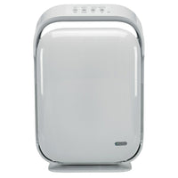 GermGuardian AC9200WCA Hi-Performance True HEPA Ultra-Quiet Air Purifier System with UV-C-True HEPA Filter captures 99.97% of dust and allergens as small as .3 microns such as household dust, pet dander, mold spores and plant pollens.  Activated granular carbon filter reduces odors from pets, smoking, cooking along with harmful VOC's emitted from a variety of household products and chemicals.