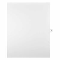 Mark Maker Legal Exhibit Index Tab White Single Tabs, 1/15th Cut, Letter Size, No Holes, Number 23, 25 Pack-White Single Tabs, 1/15th Cut