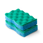 Vileda Scrunge Multi-Use Scrub Sponge - 2 Pack-Rippled scrubbing surface breaks up, lifts, and repels tough dirt