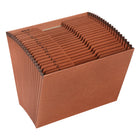 Pendaflex Expanding File, Letter Size, A - Z, Red Fibre, Open-Portable file cabinet has built-in partitions for sorting letters, memos, cheques and mail.