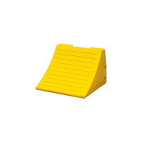 Checkers Industrial Products Heavy-Duty Polyurethane Wheel Chocks, Max Tire Diameter: 65", Depth: 15", Height: 11" (MC3009)-Material: Polyurethane
