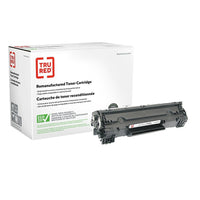 TRU RED CE278A(J) HP 78A Remanufactured Toner Cartridge - Extended Yield - Black-Colour: black