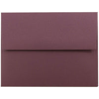 JAM Paper A2 Invitation Envelopes, 4.38 x 5.75, Burgundy, 250 Pack (36395847H)-Burgundy dark base envelope
