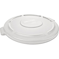 Round Brute Tops, Dia." x H", 22 1/4 x 1 3/8, White, 3 lbs., 3 Pack-Dimensions Dia." x H" - 22 1/4 x 1 3/8