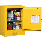 Justrite Mini Sure-Grip EX Safety Cabinets, 1 Door, Manual, Mini, Aerosols, 17" x 8" x 22"-Offers the smallest footprint
