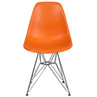 Flash Furniture Elon Series Plastic Chairs with Chrome Base - Orange - 2 Pack-Set of 2 Accent Side Chairs