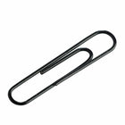 JAM Paper Colored Jumbo 2" Paper Clips - Black - 2 Packs of 75-These colorful paperclips are great for organizing papers at home, school, or the office