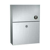 ASI Napkin Disposal Unit-Recessed napkin disposal unit, includes tumbler lock for servicing