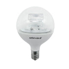 Northern Stars 80091 LED Light Bulb, G16.5 5W, E12/E26, Dimmable, Clear, White, 2 Pack-LED G16.5 5W Clear, Warm white (Soft white)