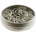 JAM Paper Colored Circular Paper Clips - Silver - 2 Packs of 50-Quantity: 50 per box; 2 Boxes