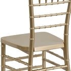 Flash Furniture HERCULES PREMIUM Series Gold Resin Stacking Chiavari Chair-Lightweight Design