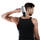 Mahli Cordless Muscle Massager - 4 Interchangeable Heads - Silver-Rechargeable battery