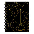 Blueline MiracleBind Gold Collection Notebook – 9-1/4" x 7-1/4" – Black – 58 Sheets-White microperforated pages