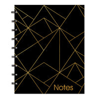 Blueline MiracleBind Gold Collection Notebook – 9-1/4" x 7-1/4" – Black – 58 Sheets-White microperforated pages