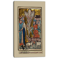 Designart William de Brailes, The Eighth Plague Religious Canvas Art, (PT5008-16-32)-Print