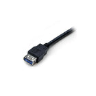 StarTech 6 ft Black SuperSpeed USB 3.0 Extension Cable A to A, M/F-Shielded Twisted Pair (STP) design helps to eliminate electro-magnetic interference (EMI), for optimal connectivity