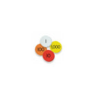 Essential Learning Products 4-Value Whole Numbers Place Value Discs, 1", 100/Set (ELP626636)-These easy-to-manipulate discs provide hands-on practice for developing number sense.