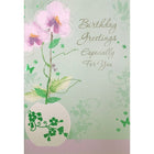 Rosedale 5-1/2" x 8" Birthday Greetings Especially For You Greeting Cards And Envelopes, 12 Pack (15616)-Printed on premium uncoated card stock