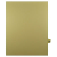 Mark Maker Legal Exhibit Index Tab Buff Single Tabs, 1/25th Cut, Letter Size, No Holes, Number 169, 25 Pack-Buff Single Tabs, 1/25th Cut