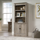 Sauder Palladia Library With Doors - 4 shelves - 71.85" H - Split Oak (424813)-71.85"H x 29.37"W x 13.9"D