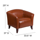 Flash Furniture HERCULES Imperial Series Cognac Leather Chair-Hardwood Construction