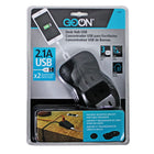 GO ON Desk Hub - Black-Space saving plug Desk hub USB
