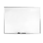 Quartet Dry Erase Board with Steel Frame - 36"W x 24"H-Non-magnetic, melamine surface dry-erase board ideal for light use
