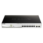 D-Link Smart Managed 8-Port Gigabit PoE Switch with 2 SFP Slots (DGS-1210-10MP)-Smart Managed PoE Switch with 130W PoE Budget